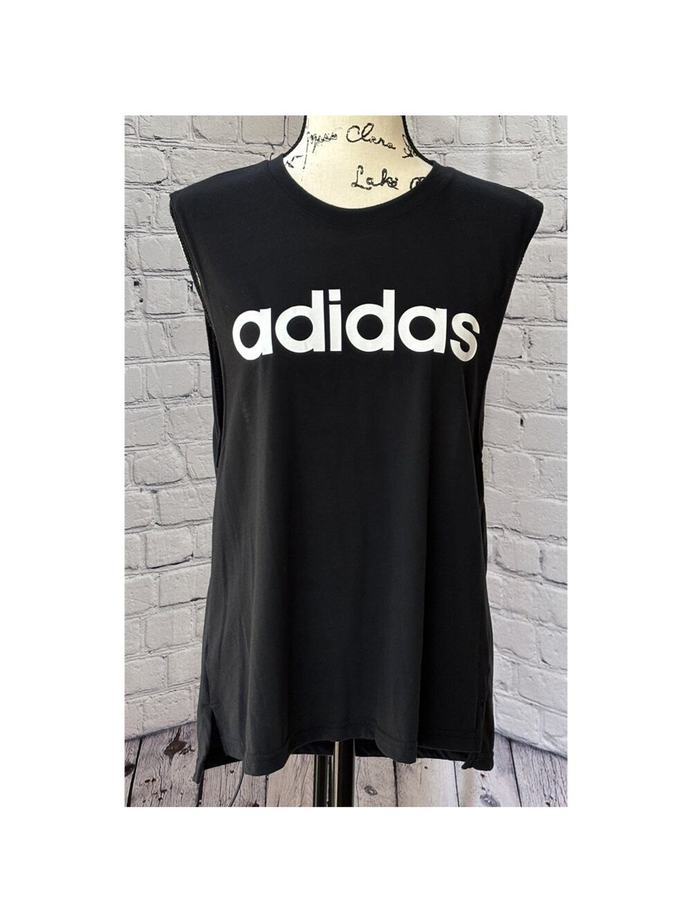 Adidas Women’s Black Lin Sol Tank Top (Size L)